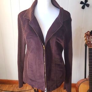 Faded Glory Women's  brown zip up sweater